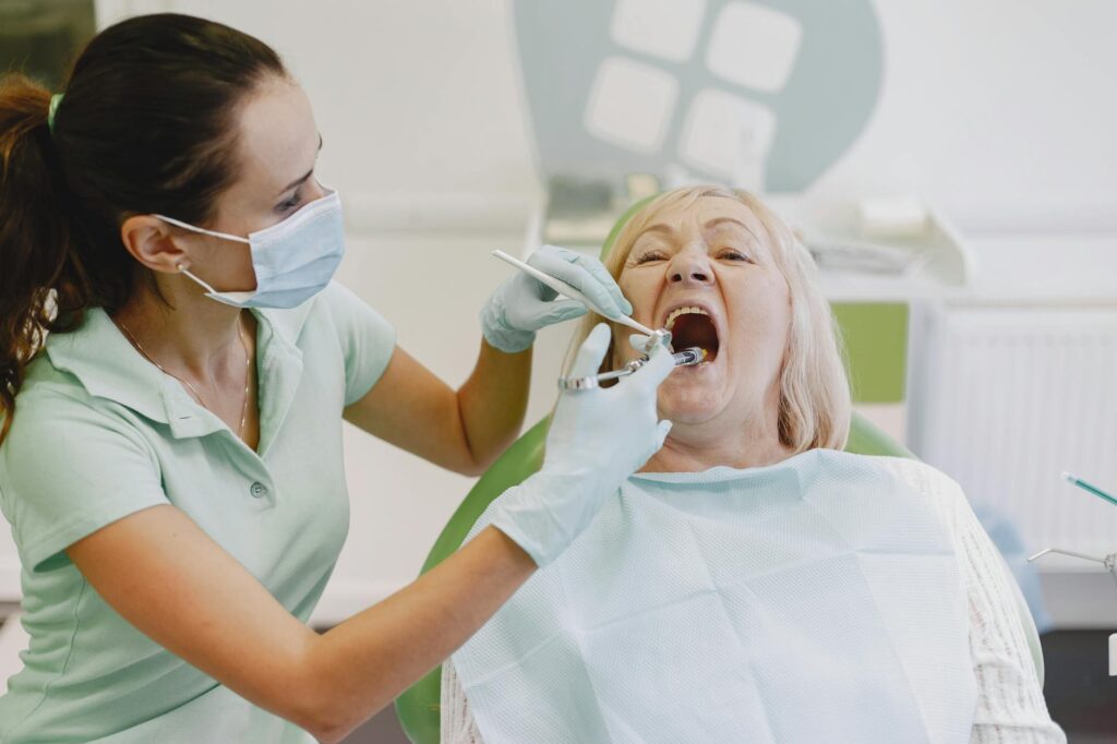 dental treatment of patient